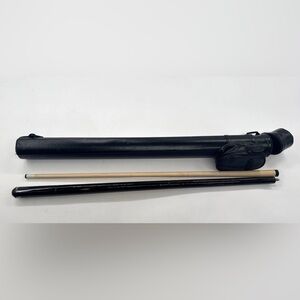Energy by Players Pool Cue Stick 2-Piece with Carrying Case Black Bronze 58"